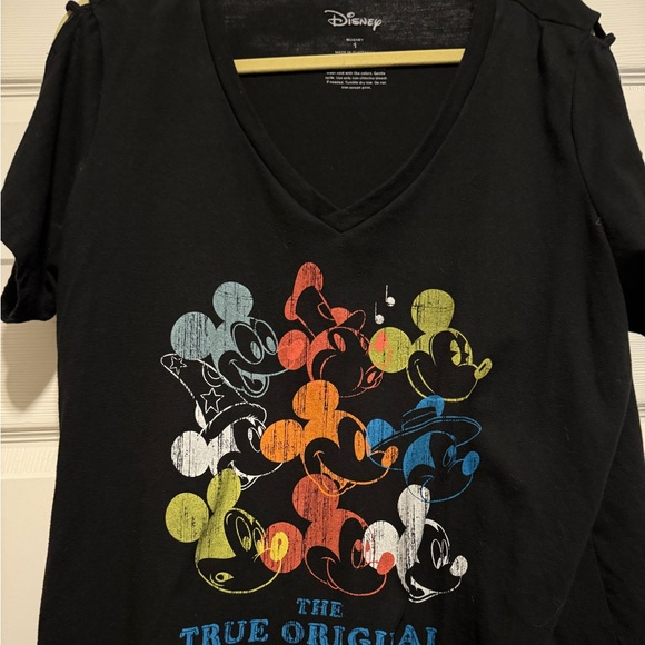 Disney Black Tee with Colorful Mickey Mouse Design - Picture 5 of 7